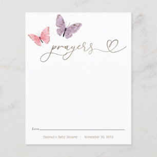 Gebete für Baby Butterfly Card