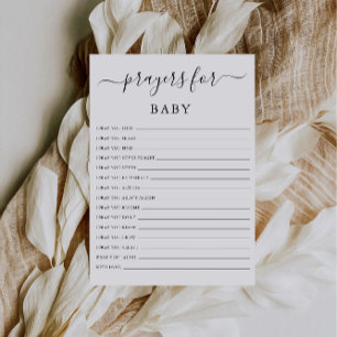 Gebete für Baby   Gebetskarte   Wünsche für Baby Einladung