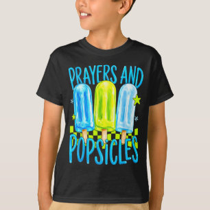 Gebete und Lutscher süße christliche Sommer-Kinder T-Shirt