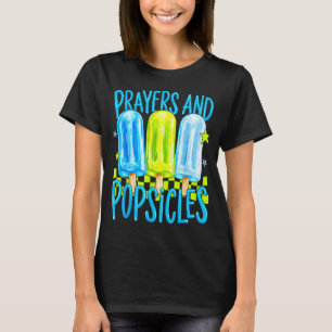 Gebete und Lutscher süße christliche Sommer-Kinder T-Shirt