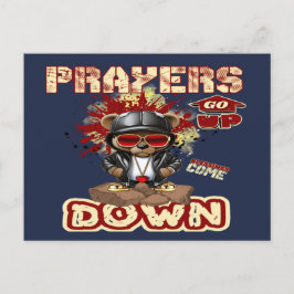 Gebete werden Christlicher Glaube Postkarte