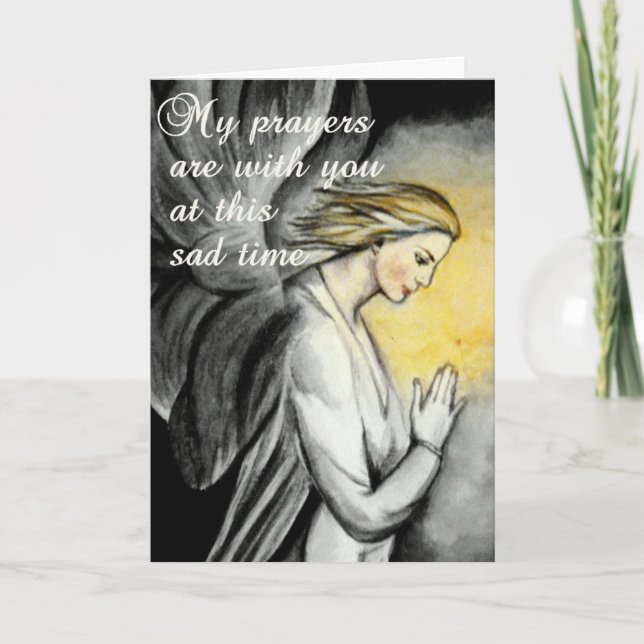 Gebete zu einer traurigen Zeit... Karte (Vorderseite)