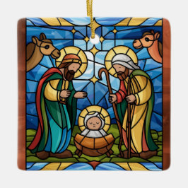 Gebetene Glaskunst, Geburt des Heiligen Jesus Keramikornament