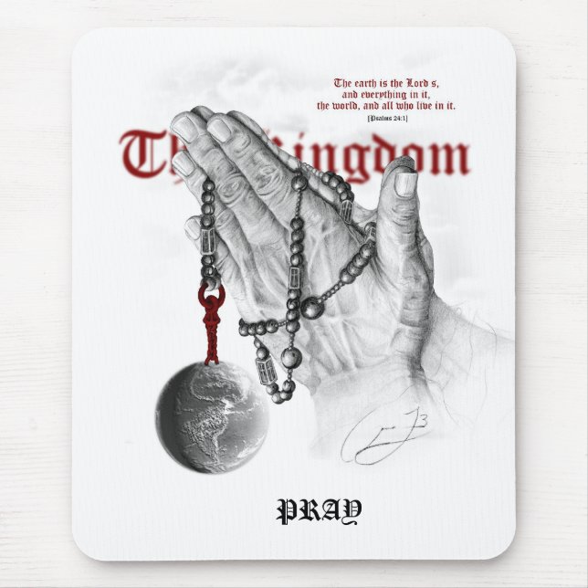 Gebets-Auflage Mousepad (Vorne)