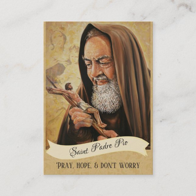 Gebets-heilige Karte St.-Padre Pio Damen-das (Vorderseite)