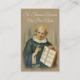 GEBETS-HEILIGE KARTE ST THOMAS THOMAS VON AQUIN