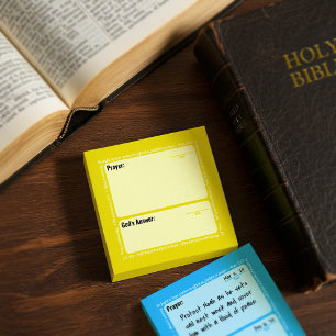 Gebets-Post-It-Notizen (Gelb) Post-it Klebezettel