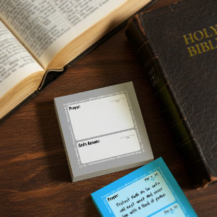 Gebets-Post-It-Notizen (Grau) Post-it Klebezettel