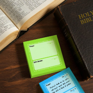 Gebets-Post-It-Notizen (Grün) Post-it Klebezettel