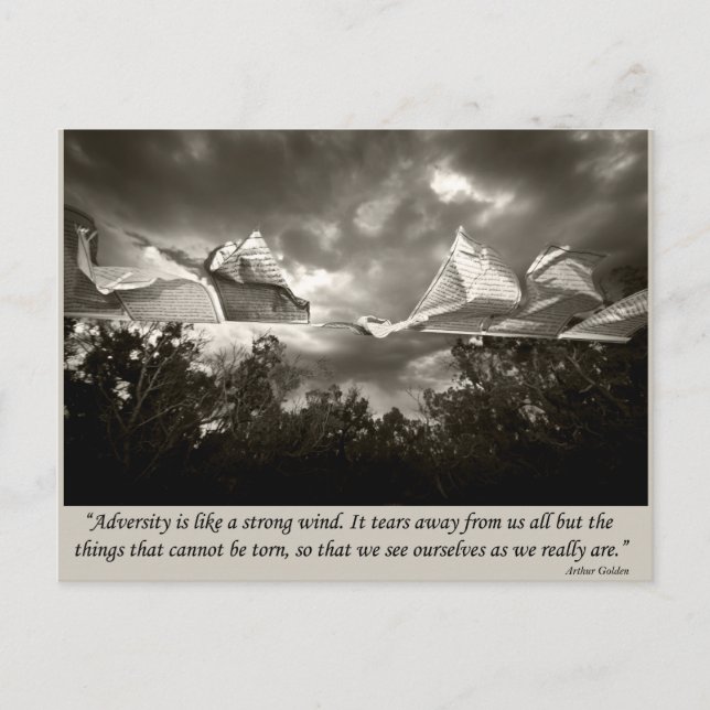 Gebetsfahnen Postkarte (Vorderseite)