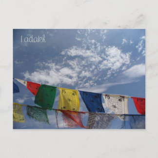 Gebetsflaggen, Leh, Ladakh, Indien Postkarte