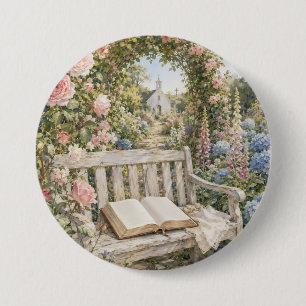 Gebetsgartenbank-Kapelle-Aquarell Button