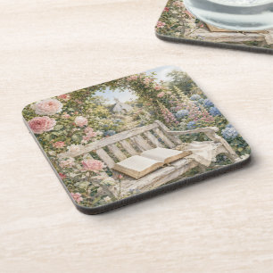 Gebetsgartenbank-Kapelle Aquarell Getränkeuntersetzer