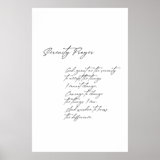 Gebetsgebet, religiöser Ausdruck, modern Poster (Vorne)