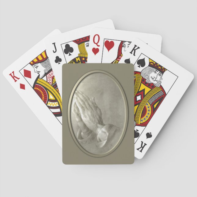 Gebetshandschuhe Spielkarten (Rückseite)
