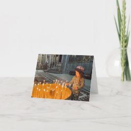 Gebetskandle Dankeskarte