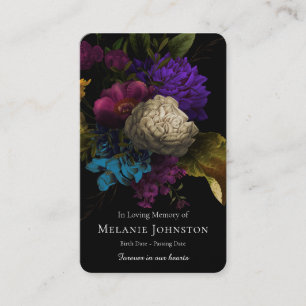 Gebetskarte   Cherished Florals Deluxe Visitenkarte