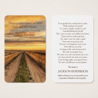 Gebetskarte | Country Sunset
