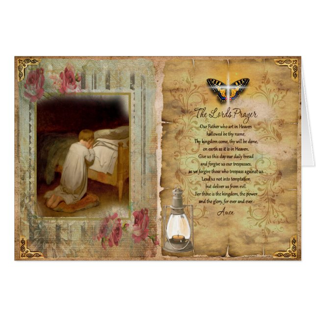 Gebetskarte des Kinderfürsten: Matthew 19:14 (Vorderseite (Horizontal))