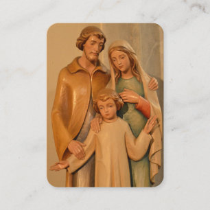 Gebetskarte für die Heilige Familie Visitenkarte
