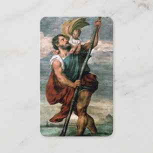 Gebetskarte   Gebet für St. Christopher Visitenkarte