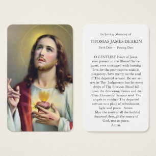 Gebetskarte   Heiliges Herz Jesu