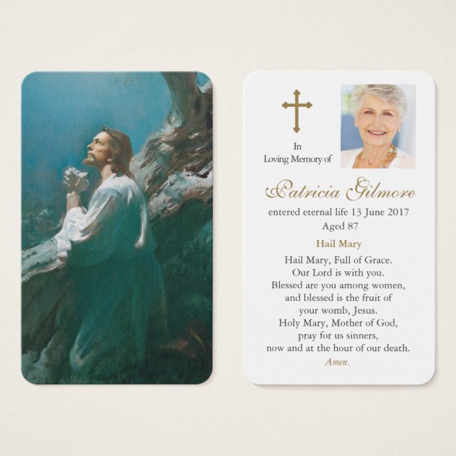 Gebetskarte | Jesus Christus Gebet 2 (Vorne & Hinten)