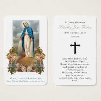 Gebetskarte | Jungfrau Mary Medal