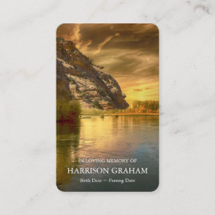 Gebetskarte   Lake Mountain Deluxe Visitenkarte