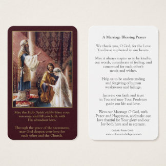 Gebetskarte | Mary & Joseph Wedding
