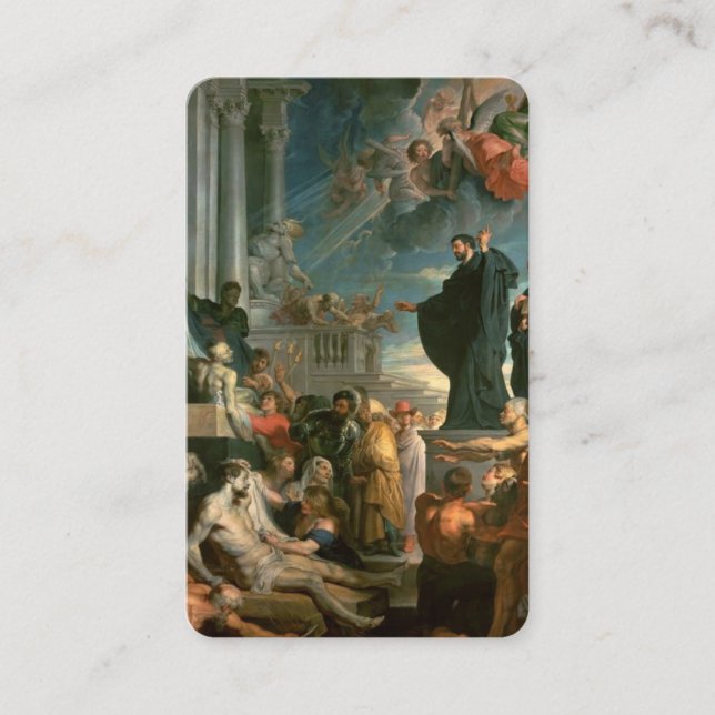 Gebetskarte | Miracles St Francis Xavier Visitenkarte (Vorderseite)