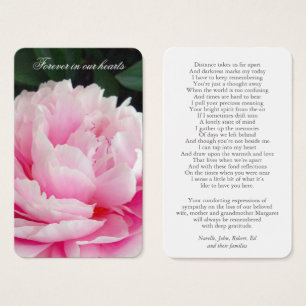 Gebetskarte Schöne Rosa Peony