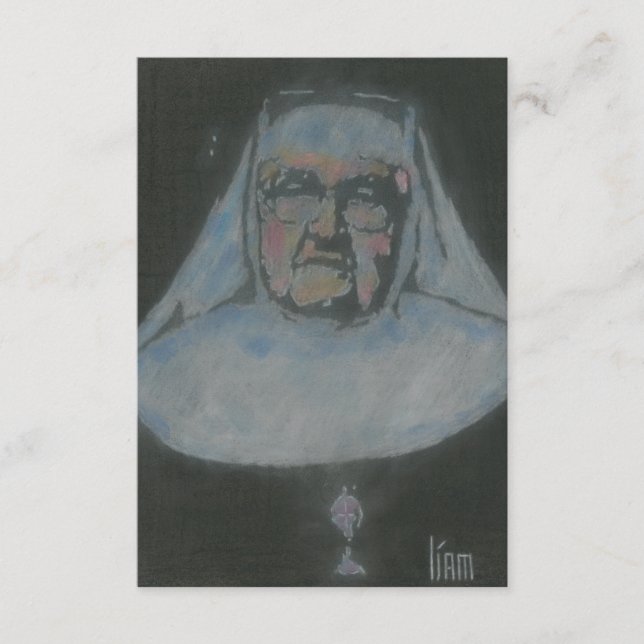 Gebetskarte von Mutter Angelica Dankeskarte (Vorderseite)