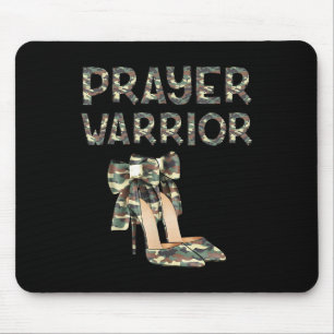 Gebetskrieger Camo High Heels Bogen Glaube Gott Je Mousepad