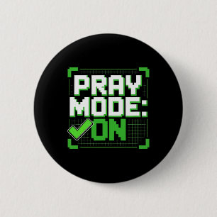 Gebetsmodus aktiviert Christlicher Gamer Grafik Button