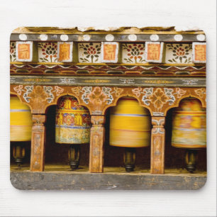 Gebetsmühlen, Mani-Rad in Trongsa Dzong, Mousepad