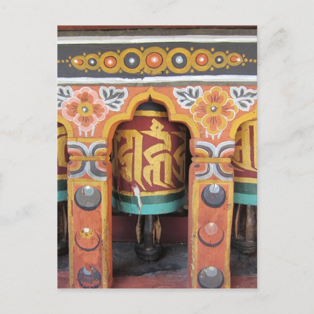 Gebetsrad Postkarte (Vorderseite)