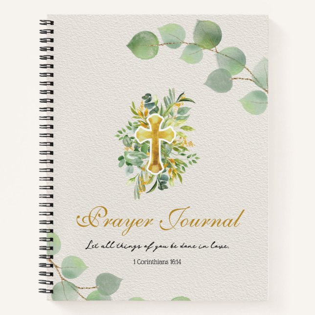 Gebetszeitung Jesus Cross Notizbuch (Vorderseite)