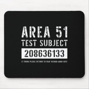 Gebiet 51 Prüfgegenstand 6133 Alien Entführung Hal Mousepad