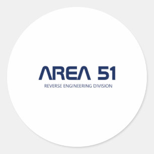 Gebiet 51 Reverse Engineering Außerirdischer UFO P Runder Aufkleber