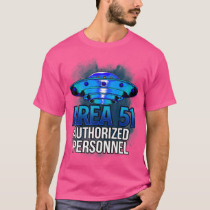 Gebiet 51 Zugangsberechtigtes Personal Ufo Alien T-Shirt