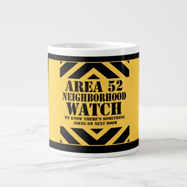 Gebiet 52 Uhr Beobachtungsmission Jumbo-Tasse (Vorderseite)