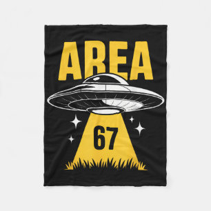 Gebiet 67 Ufo-Fliegende Untertasse Lichtstrahl Fleecedecke