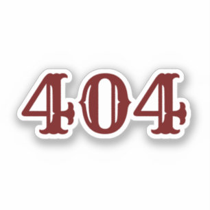 Gebiet-Code 404 (Atlanta, GA) Aufkleber