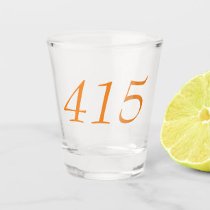 Gebiet Code 415 (San Francisco) Schnapsglas