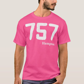 Gebiet Code 757 Hampton Virginia T-Shirt