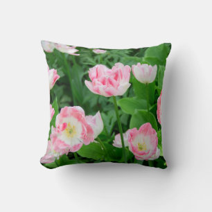 Gebiet der rosa Tulpen Kissen