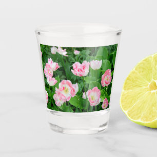 Gebiet der rosa Tulpen Schnapsglas