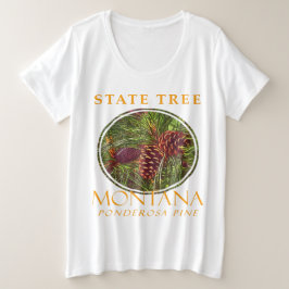 Gebiet Montana Der Ponderosa Große Größe T-Shirt