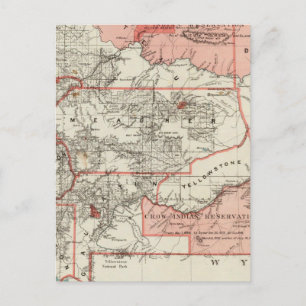 Gebiet Montana Postkarte